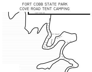 Reservation Map for Cove Road Tent Area
